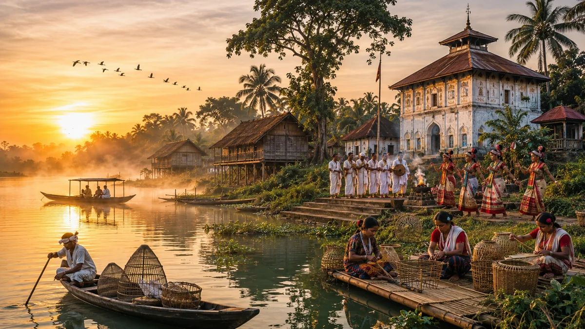 Majuli Island World’s Largest River Island & Neo-Vaishnavite Satra Culture