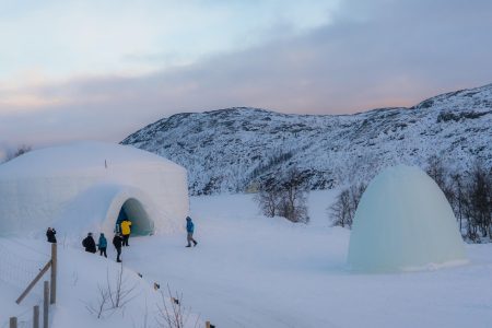 ice igloo in manali
